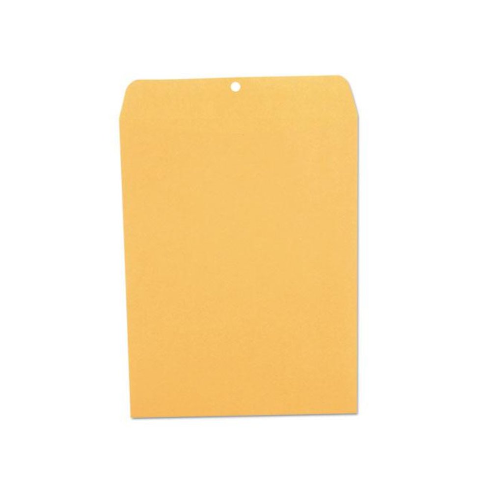 Kraft Clasp Envelope, 28 lb Bond Weight Kraft, #97, Square Flap, Clasp/Gummed Closure, 10 x 13, Brown Kraft, 100/Box. Picture 2