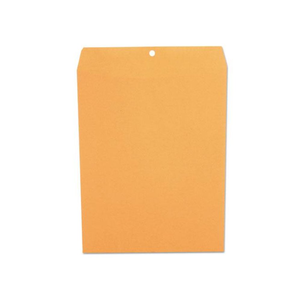 Kraft Clasp Envelope, 32 lb Bond Weight Kraft, #97, Square Flap, Clasp/Gummed Closure, 10 x 13, Brown Kraft, 100/Box. Picture 2