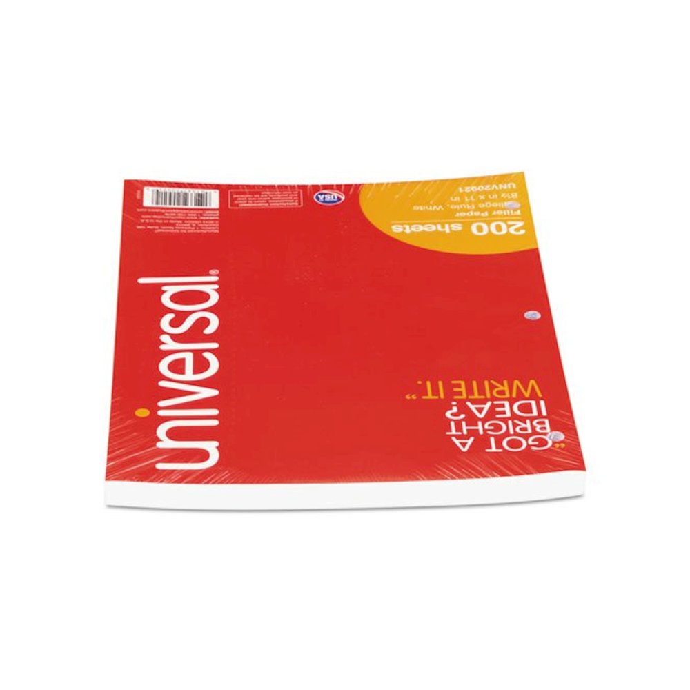 Filler Paper, 3-Hole, 8.5 x 11, Medium/College Rule, 200/Pack. Picture 4
