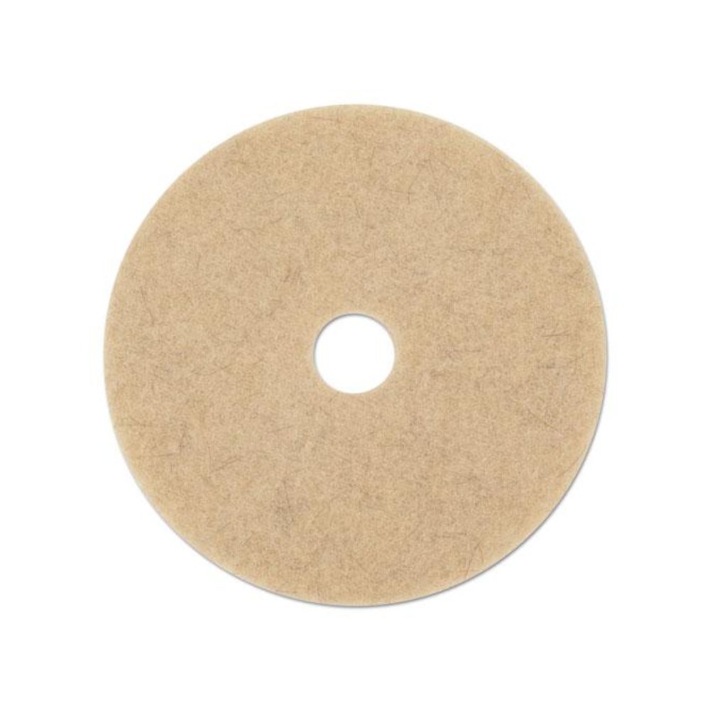 Natural Hog Hair Burnishing Floor Pads, 21" Diameter, 5/Carton. Picture 1
