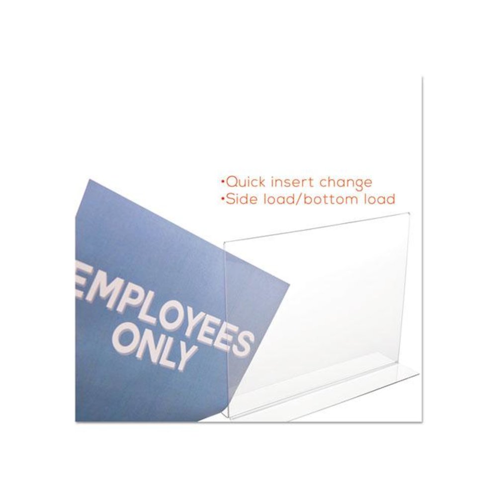 Classic Image Double-Sided Sign Holder, 11 x 8.5 Insert, Clear. Picture 9