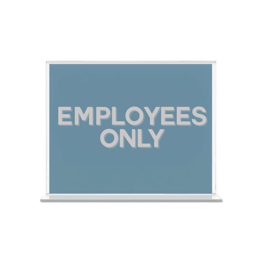 Classic Image Double-Sided Sign Holder, 11 x 8.5 Insert, Clear. Picture 4