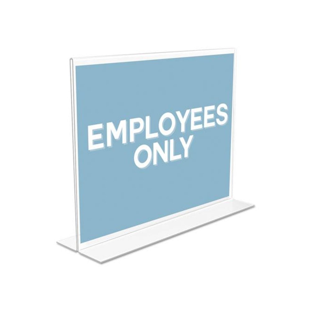Classic Image Double-Sided Sign Holder, 11 x 8.5 Insert, Clear. Picture 3