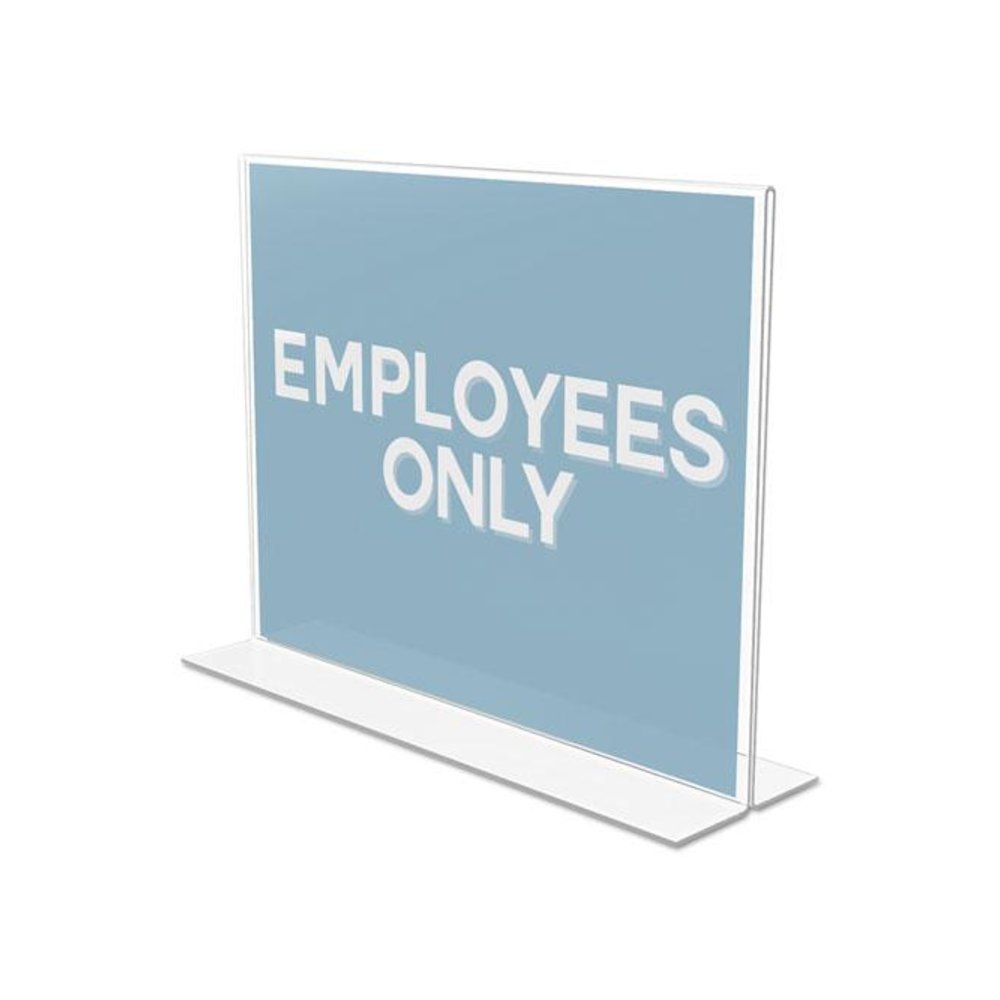 Classic Image Double-Sided Sign Holder, 11 x 8.5 Insert, Clear. Picture 2