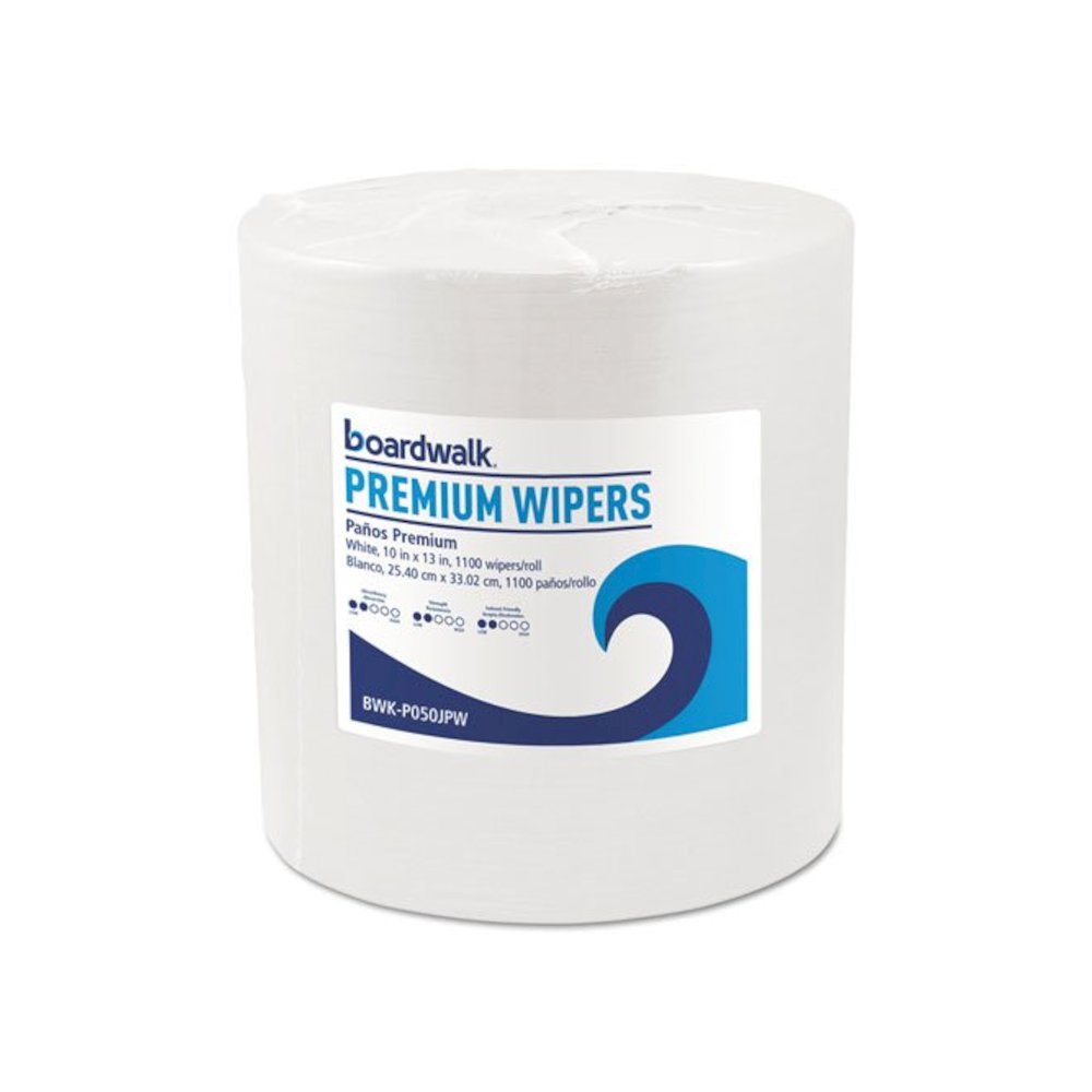 Hydrospun Wipers, 9 x 13, White, 1,100/Roll. Picture 1