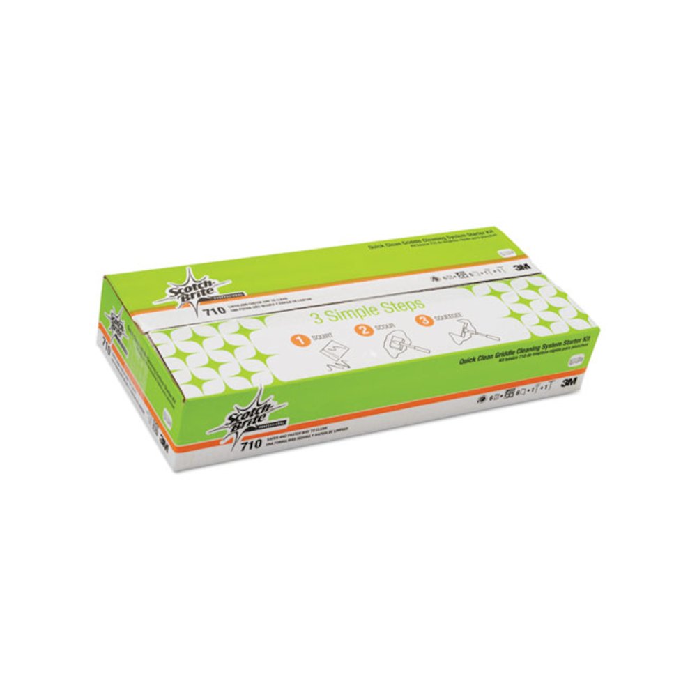 Quick Clean Griddle Cleaning System Starter Kit, 4 x 5.24, Orange. Picture 2