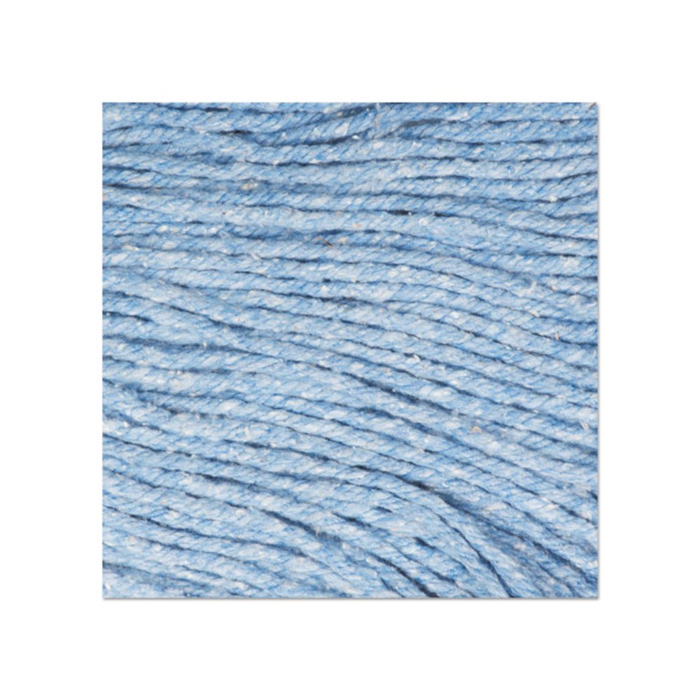 Super Loop Wet Mop Head, Cotton/Synthetic Fiber, 5" Headband, Medium Size, Blue, 12/Carton. Picture 10