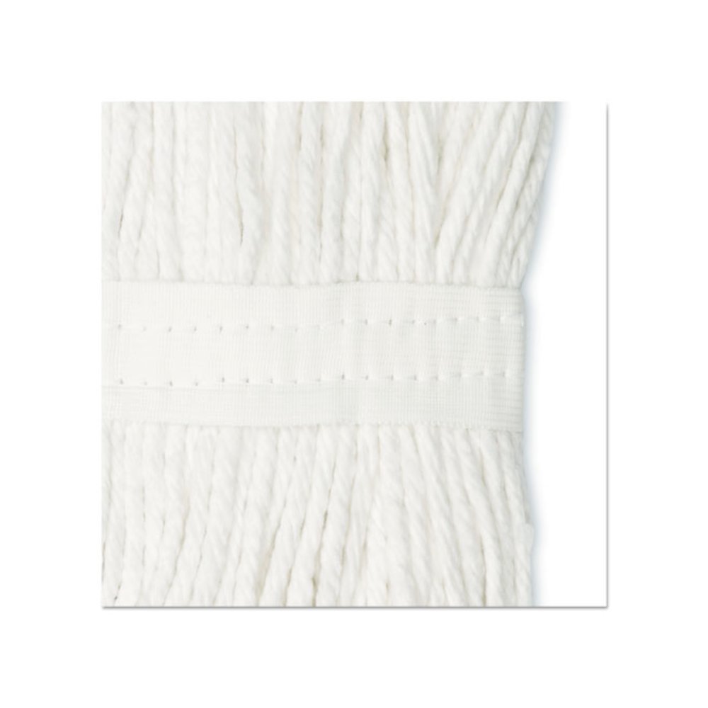 Cut-End Wet Mop Head, Cotton, #16, White, 12/Carton. Picture 10