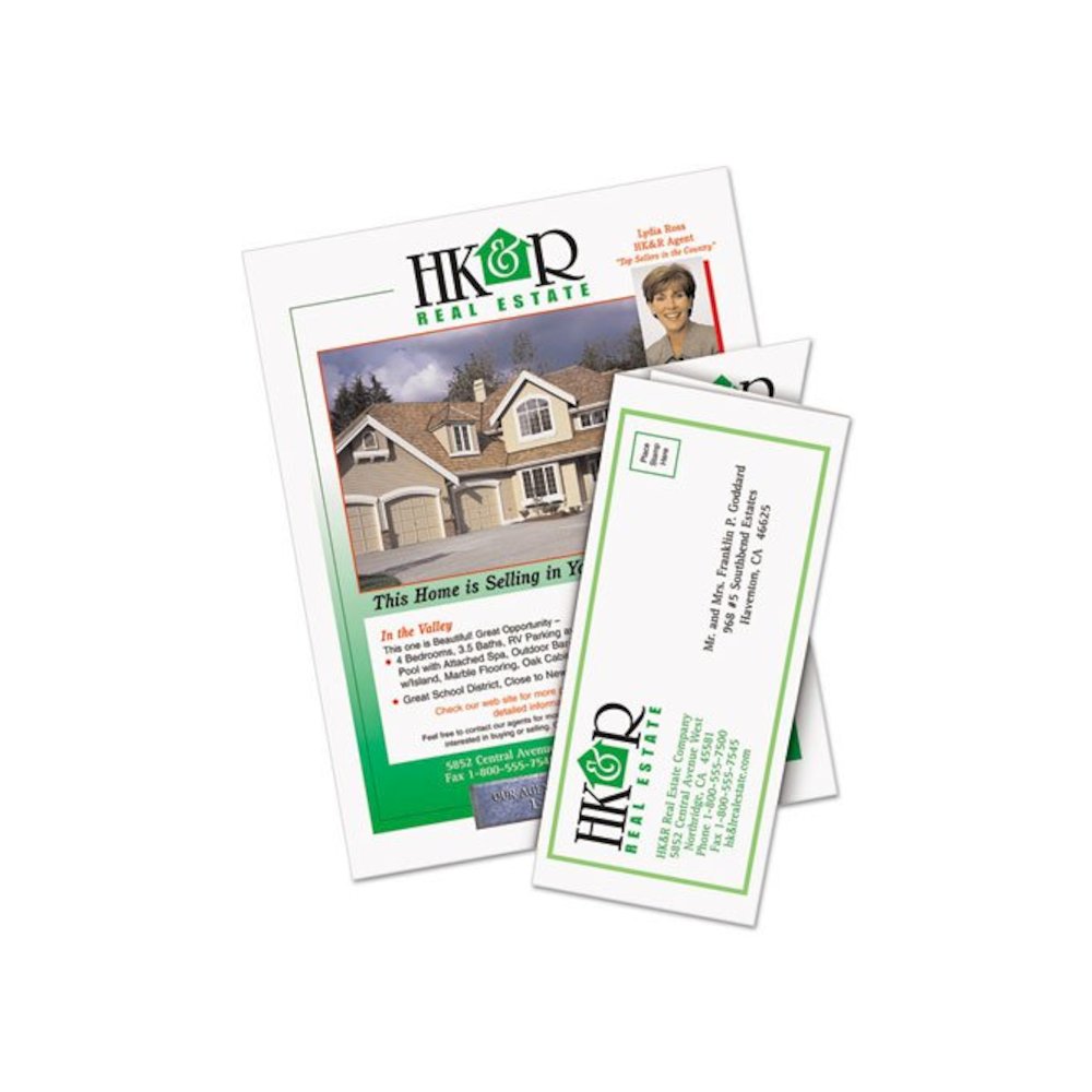 Tri-Fold Brochures, 92 Bright, 85 lb Text Weight, 8.5 x 11, Matte White, 100/Pack. Picture 2