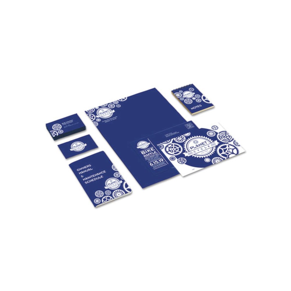 Color Cardstock, 65 lb Cover Weight, 8.5 x 11, Blast-Off Blue, 250/Pack. Picture 2