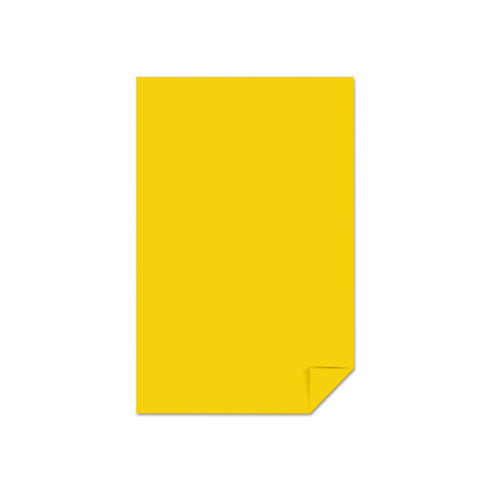 Color Paper, 24 lb Bond Weight, 11 x 17, Solar Yellow, 500/Ream. Picture 4