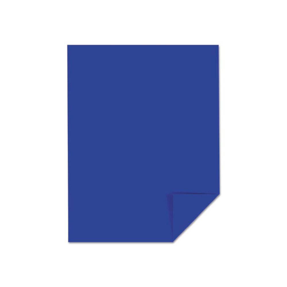 Color Cardstock, 65 lb Cover Weight, 8.5 x 11, Blast-Off Blue, 250/Pack. Picture 4