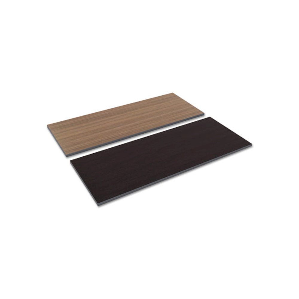 Reversible Laminate Table Top, Rectangular, 59.38w x 23.63d, Espresso/Walnut. Picture 1