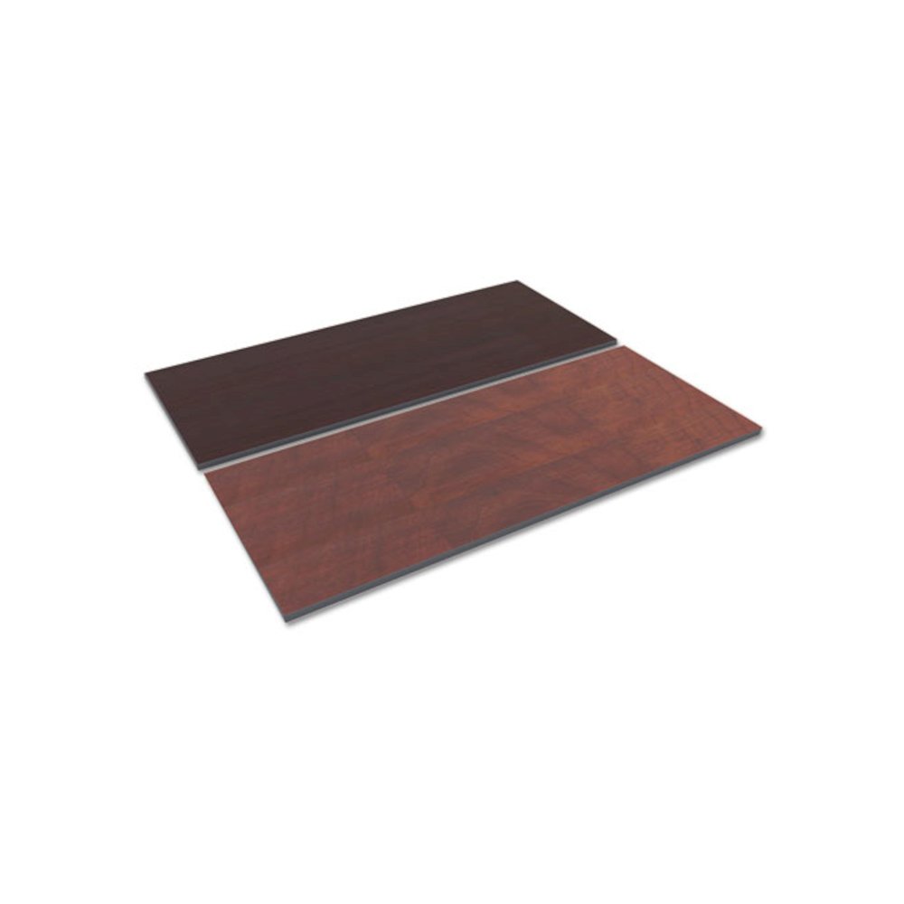 Reversible Laminate Table Top, Rectangular, 71.5 x 29.5, Medium Cherry/Mahogany. Picture 1