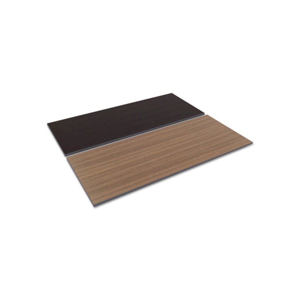 Reversible Laminate Table Top, Rectangular, 71.5w x 29.5d, Espresso/Walnut. Picture 1