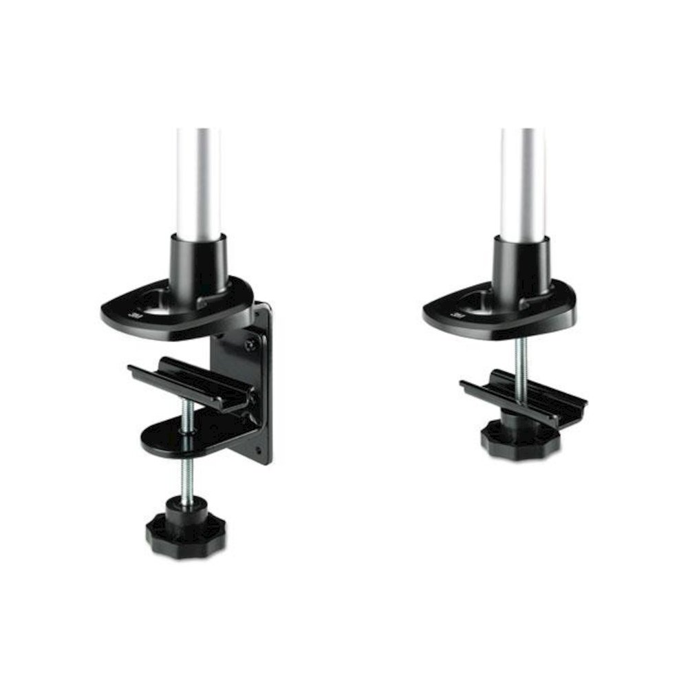 Dual-Swivel Monitor Arm, 360 Degree Rotation, +15 Degree/-90 Degree Tilt, 180 Degree Pan, Black/Gray, Supports 30 lbs. Picture 2