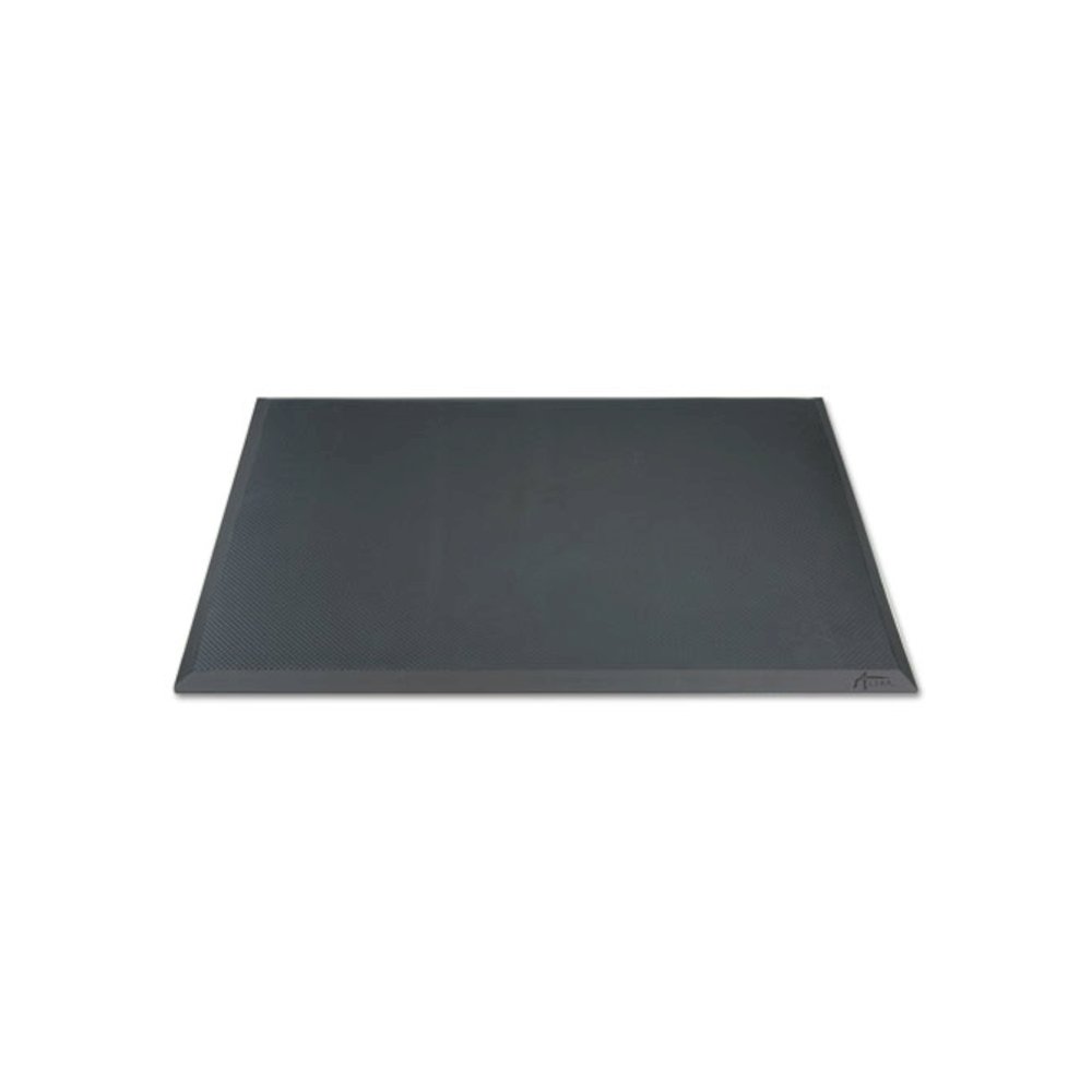 Alera AdaptivErgo Anti-Fatigue Mat, Rectangular, Black Molded Grid Surface, 19.4" x 33.2". Picture 1