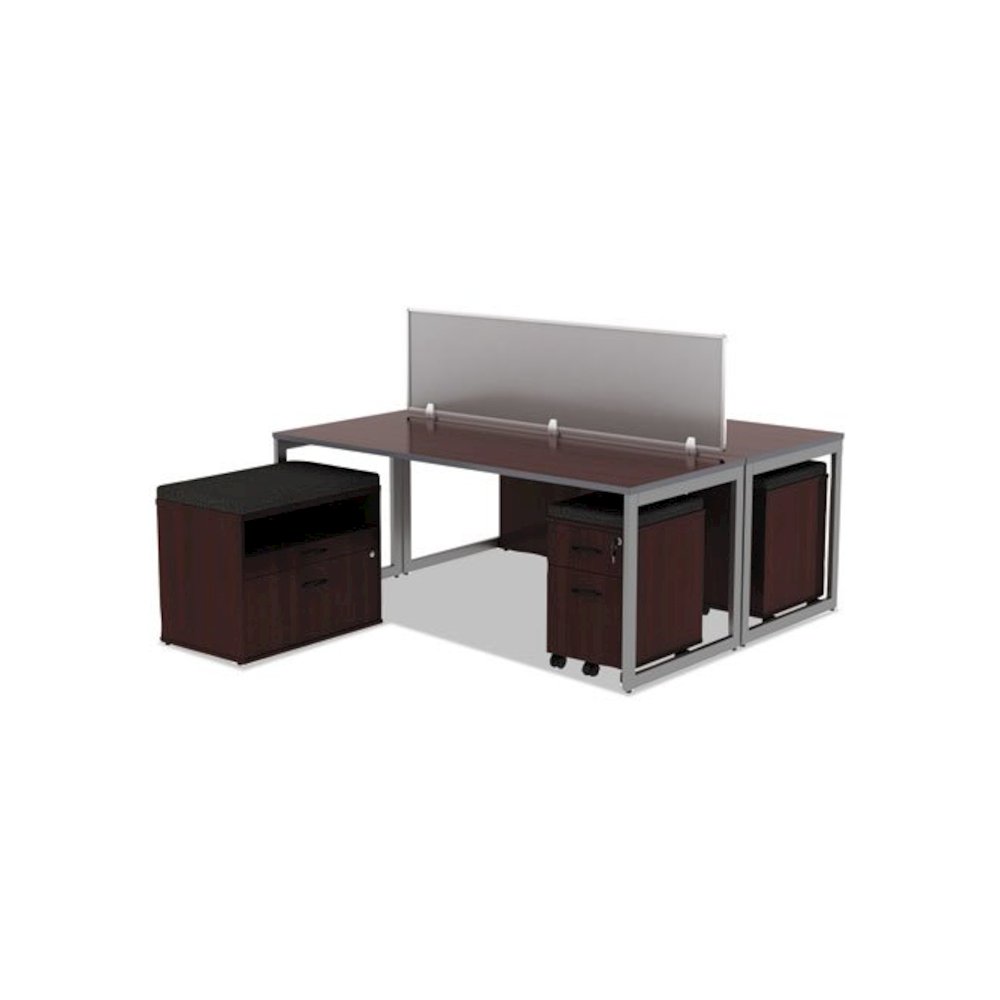 Reversible Laminate Table Top, Rectangular, 71.5 x 29.5, Medium Cherry/Mahogany. Picture 3