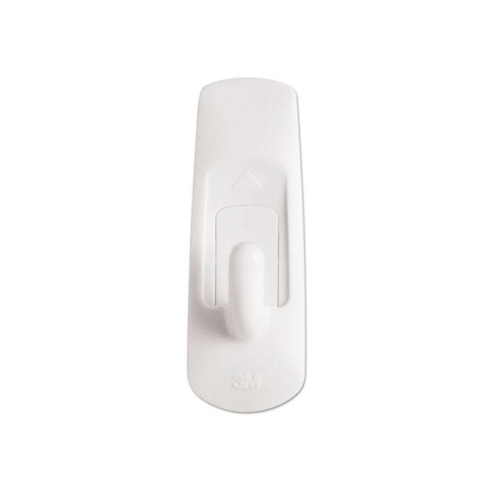 Small Utility Hooks, Plastic, White, Supports 1 lb, 24/Pack. Picture 2