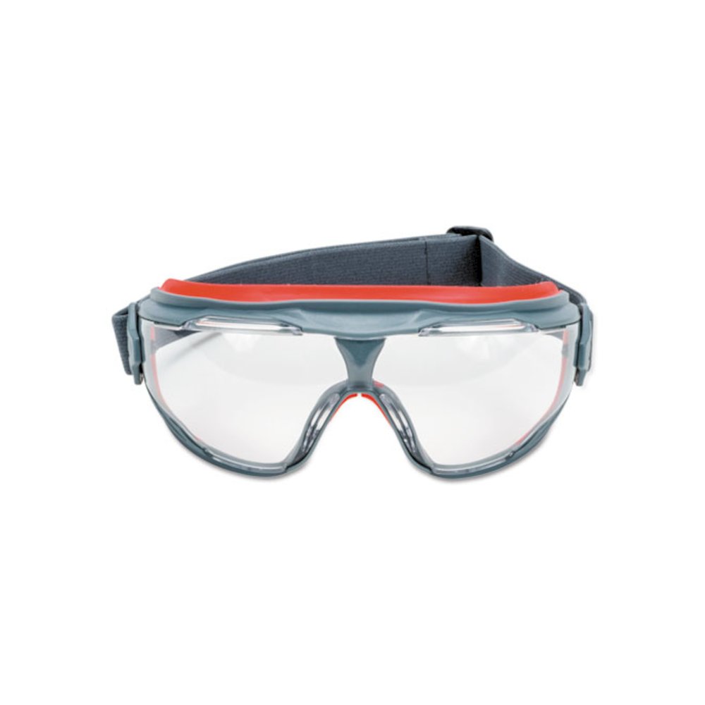 GoggleGear 500 Series Safety Goggles with Scotchgard Anti-fog Technology, Clear Lens, Gray Frame, 10/Carton. Picture 1
