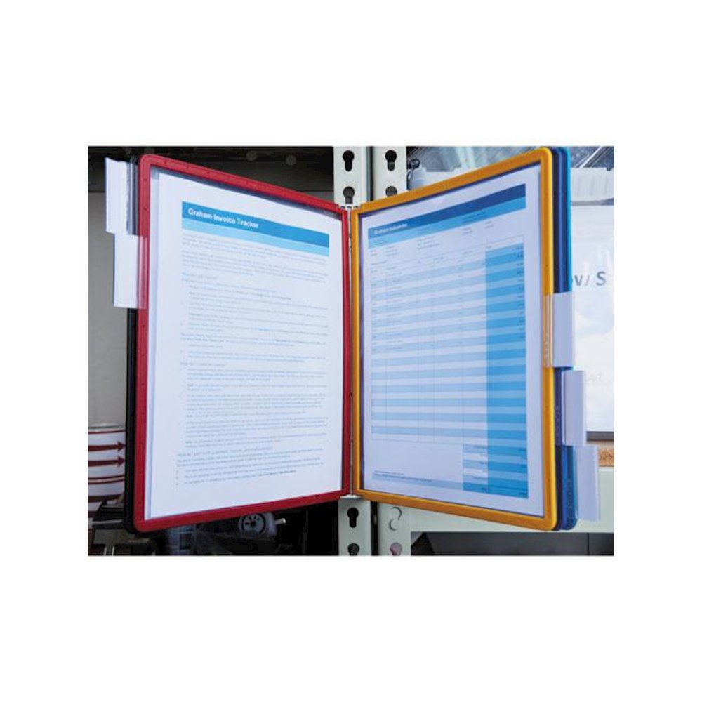 VARIO Magnetic Wall Reference System, 5 Panels, 10 Pockets, Assorted Borders. Picture 9
