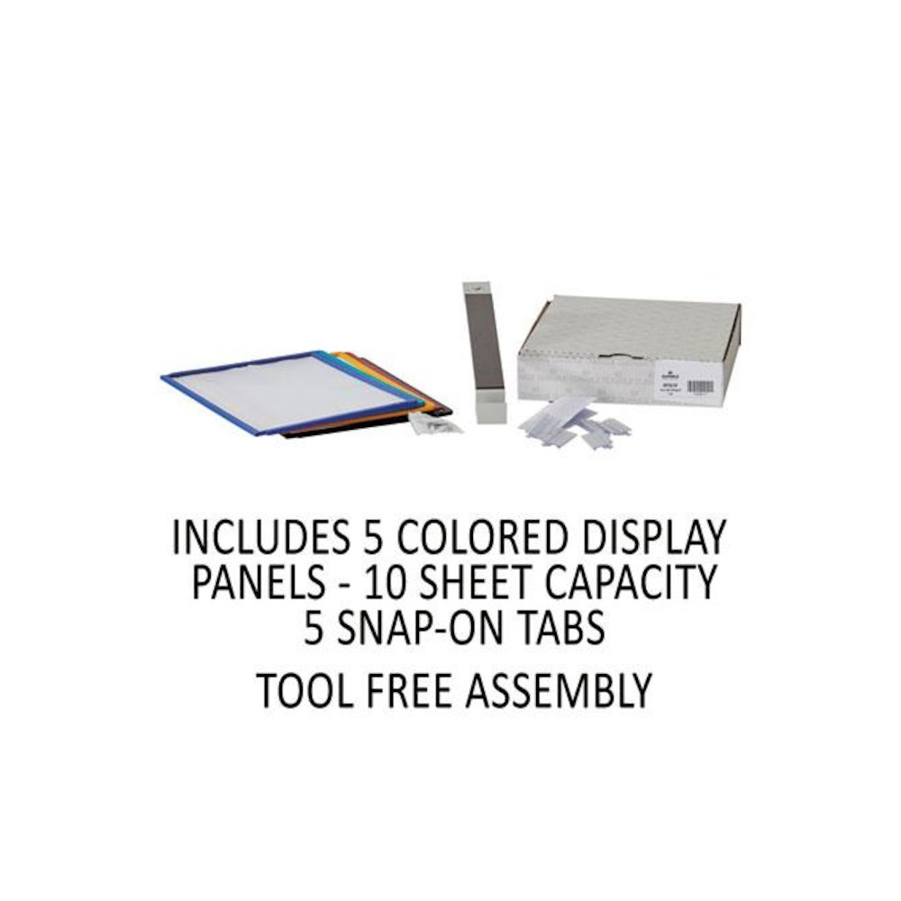 VARIO Magnetic Wall Reference System, 5 Panels, 10 Pockets, Assorted Borders. Picture 4