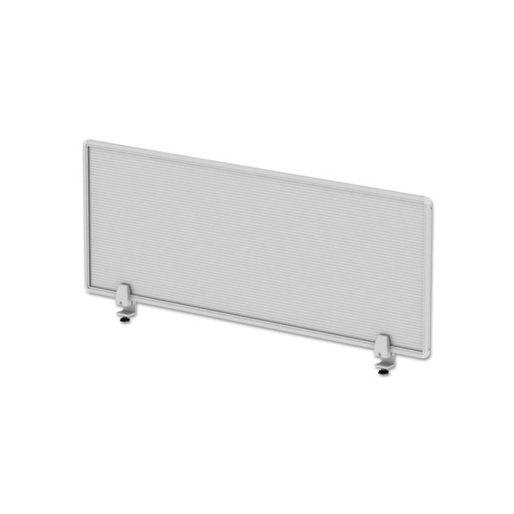 Polycarbonate Privacy Panel, 47w x 0.5d x 18h, Silver/Clear. Picture 4