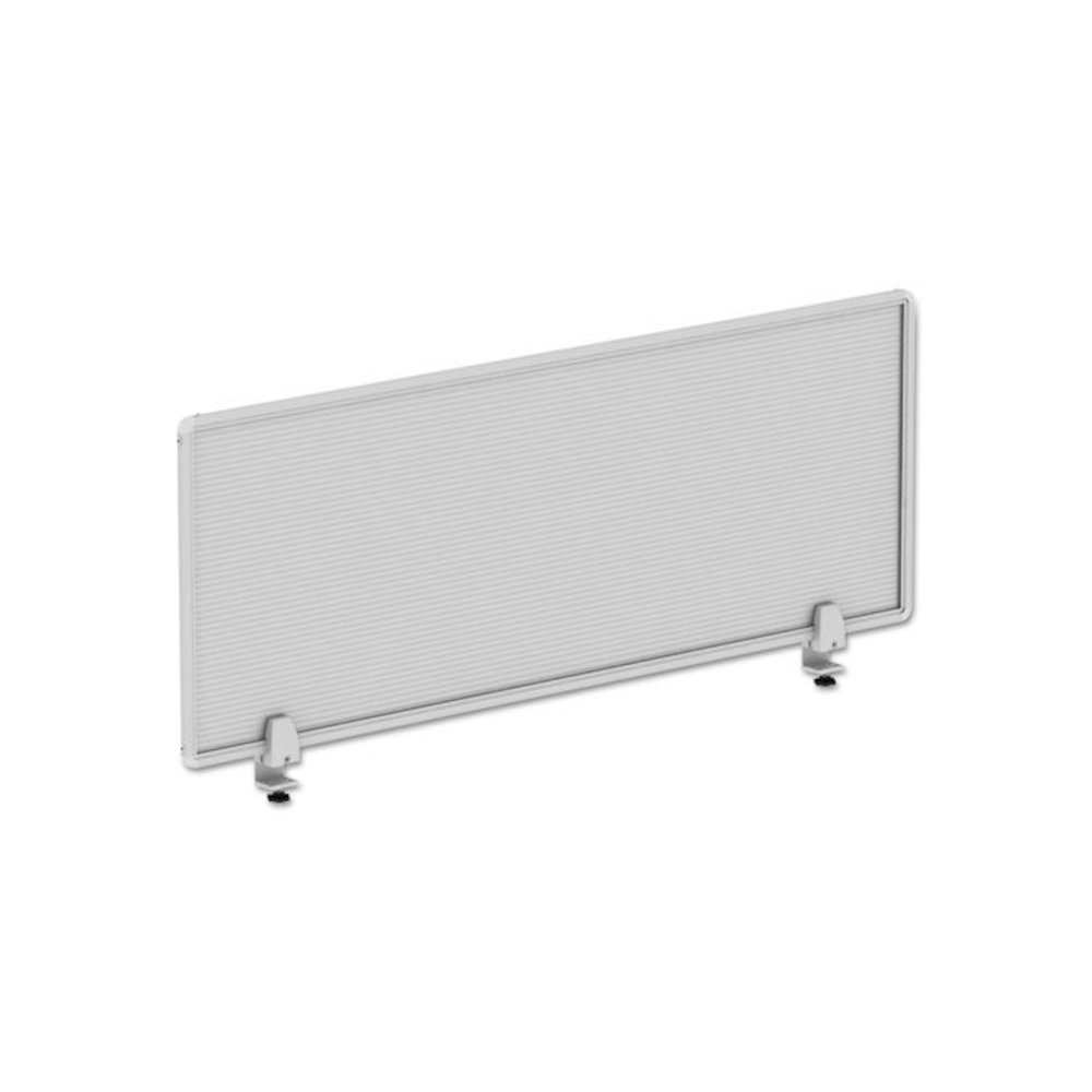 Polycarbonate Privacy Panel, 47w x 0.5d x 18h, Silver/Clear. Picture 1