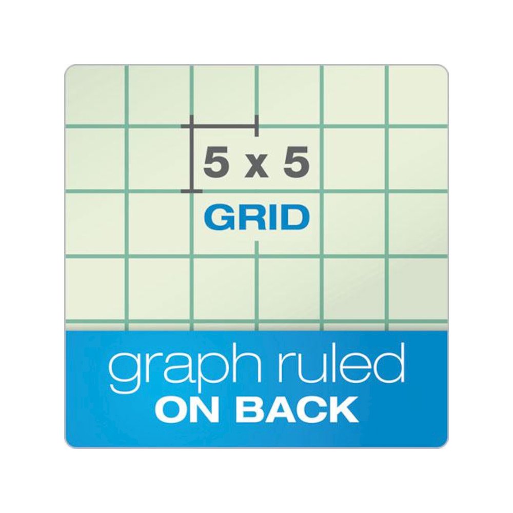 Engineering Computation Pads, Black/Green Cover, Quadrille Rule (5 sq/in, 1 sq/in), (100) Green-Tint 8.5 x 11 Sheets. Picture 2