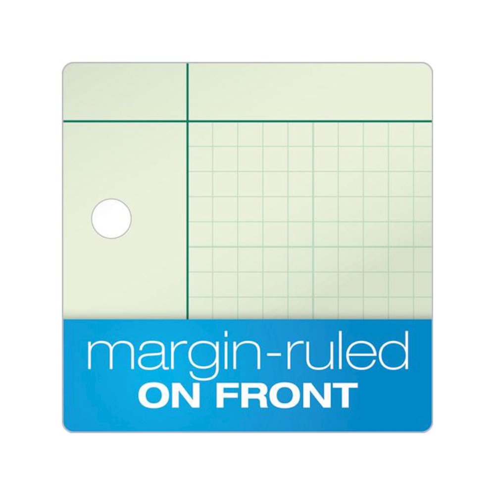 Engineering Computation Pads, Black/Green Cover, Quadrille Rule (5 sq/in, 1 sq/in), (100) Green-Tint 8.5 x 11 Sheets. Picture 3