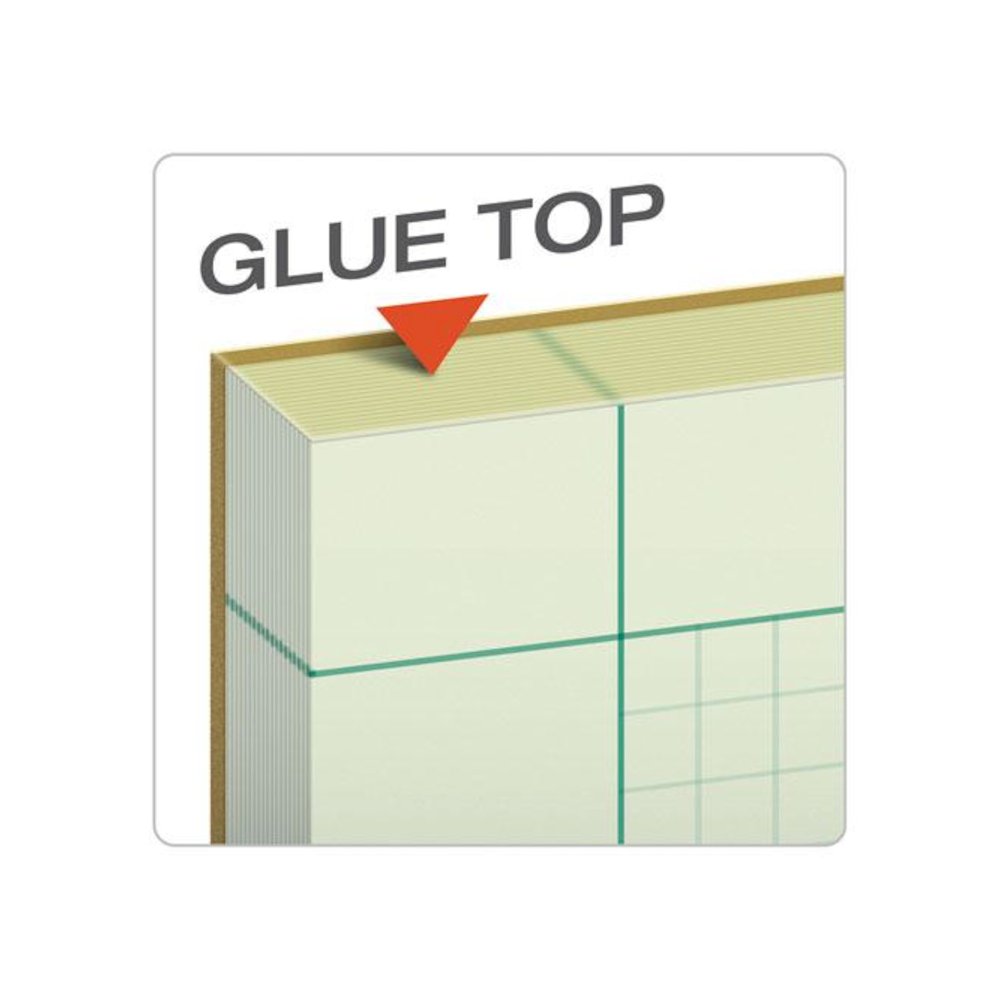 Engineering Computation Pads, Black/Green Cover, Quadrille Rule (5 sq/in, 1 sq/in), (100) Green-Tint 8.5 x 11 Sheets. Picture 4