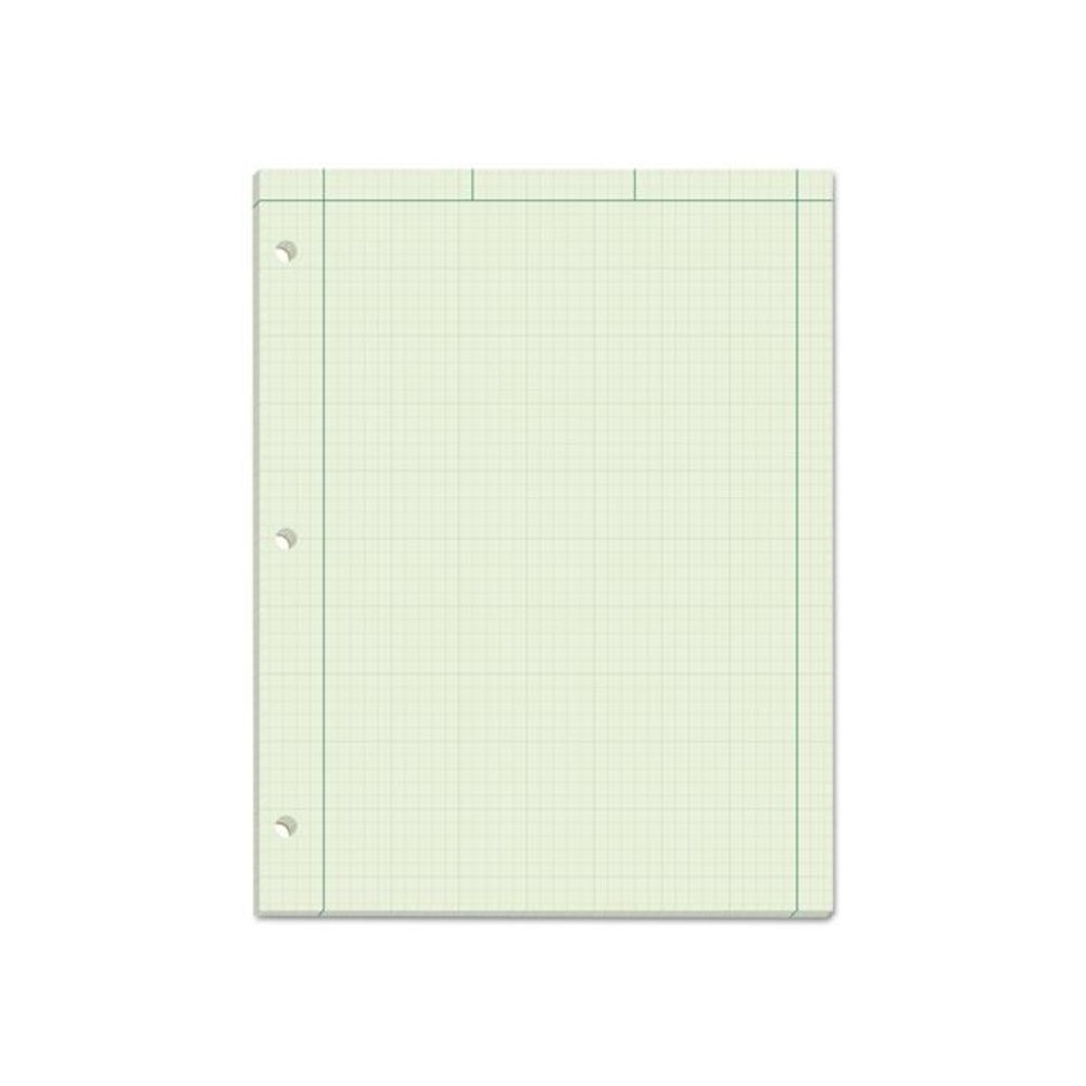 Engineering Computation Pads, Black/Green Cover, Quadrille Rule (5 sq/in, 1 sq/in), (100) Green-Tint 8.5 x 11 Sheets. Picture 1