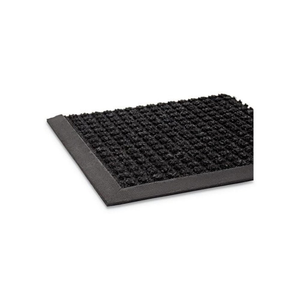 Super-Soaker Wiper/Scraper Mat with Gripper Bottom, Rectangular, Charcoal Gray Loop Pile Surface, 36" x 10 ft. Picture 4