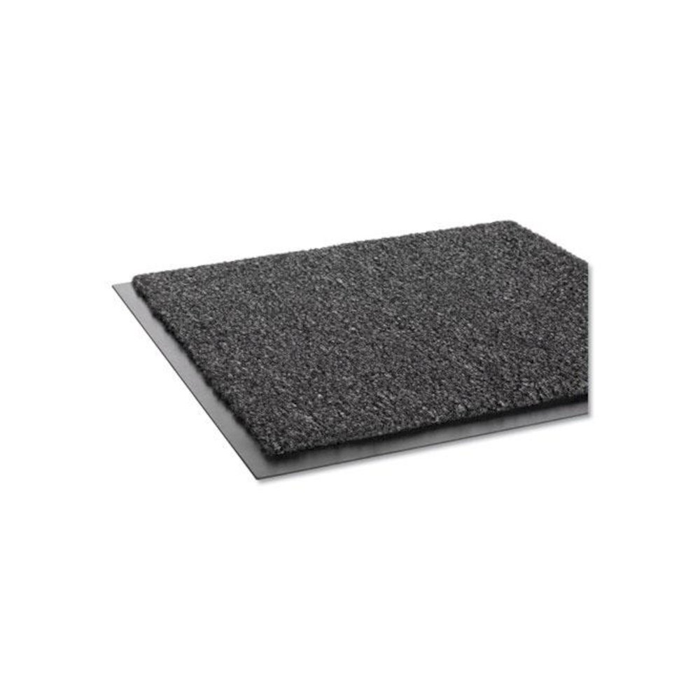 Rely-On Olefin Indoor Wiper Mat, Rectangular, Charcoal Gray Cut Pile Surface, 36" x 48". Picture 2