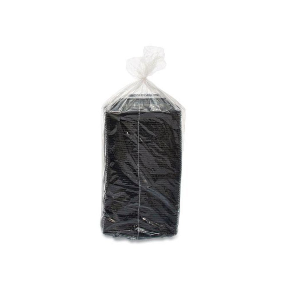 PresentaBowls Pro Black Square Bowls, 24 oz, 8.5 x 8.5 x 1.8, Plastic, 63/Bag, 4 Bags/Carton. Picture 2