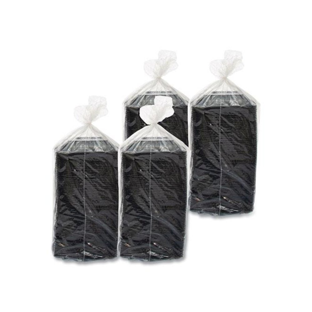 PresentaBowls Pro Black Square Bowls, 24 oz, 8.5 x 8.5 x 1.8, Plastic, 63/Bag, 4 Bags/Carton. Picture 3