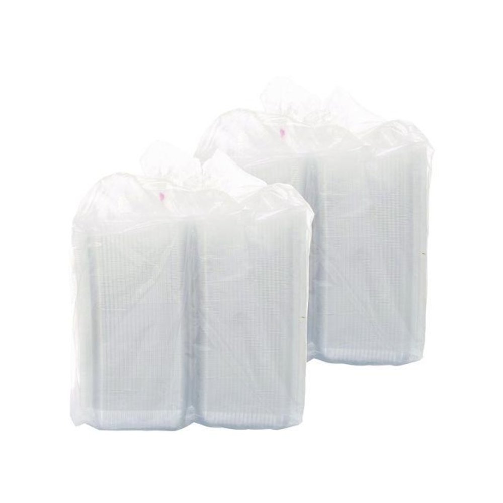 StayLock Clear Hinged Lid Containers, 7.8 x 8.3 x 3, Clear, Plastic, 125/Bag, 2 Bags/Carton. Picture 3