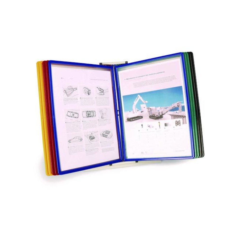 Easy Load Desk Unit, 10 Sections, 20-Sheet Capacity, Assorted. Picture 2