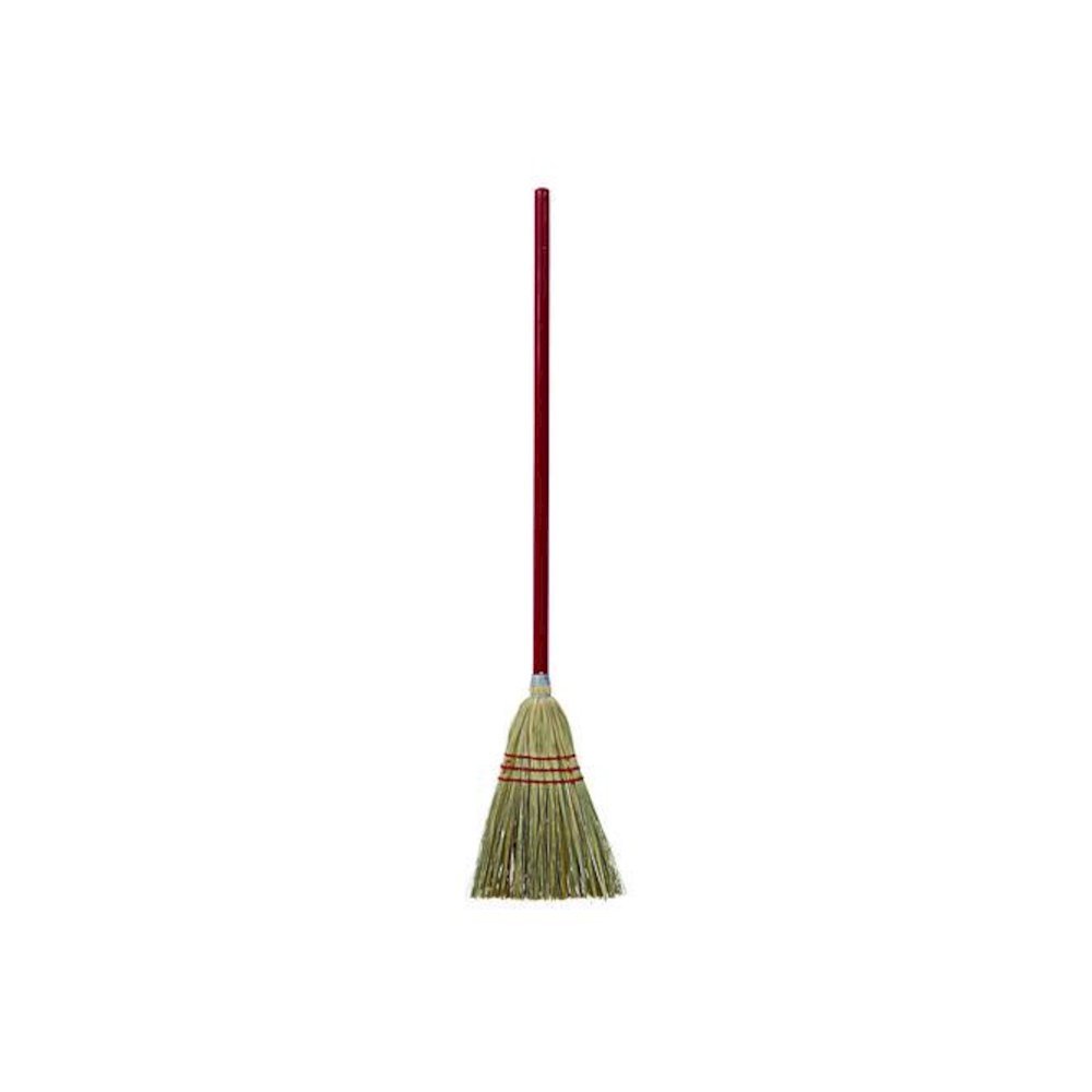 Corn/Fiber Brooms, Corn/Synthetic Fiber Bristles, 36" Overall Length, Gray/Natural, 12/Carton. Picture 2