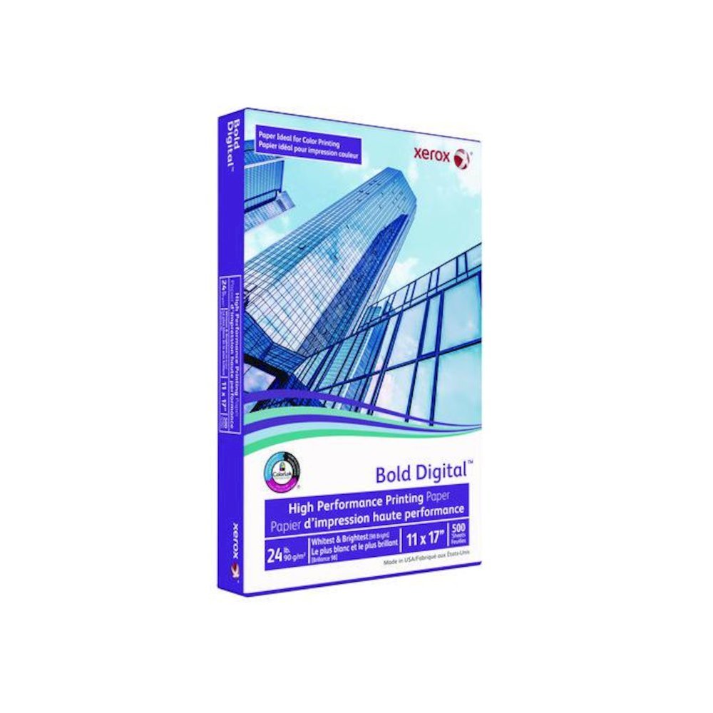 Bold Digital Printing Paper, 98 Bright, 24 lb Bond Weight, 11 x 17, White, 500/Ream. Picture 2