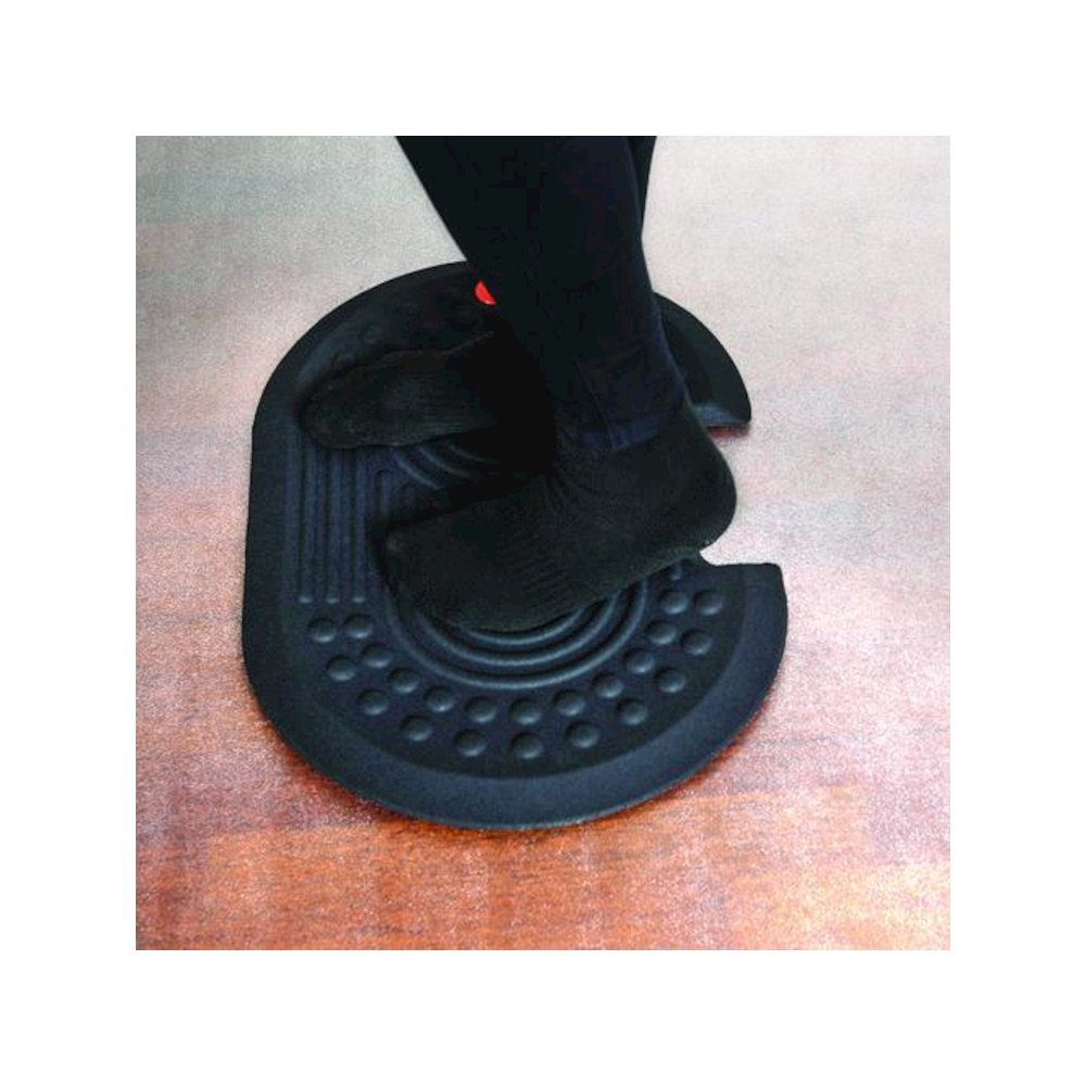 AFS-TEX 2000X Anti-Fatigue Mat, Oval, Black Anti-Slip Surface, 16" x 24". Picture 1