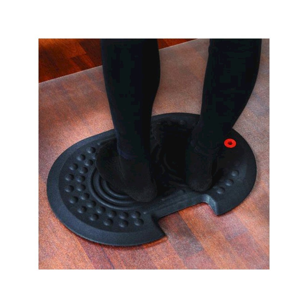 AFS-TEX 2000X Anti-Fatigue Mat, Oval, Black Anti-Slip Surface, 16" x 24". Picture 2