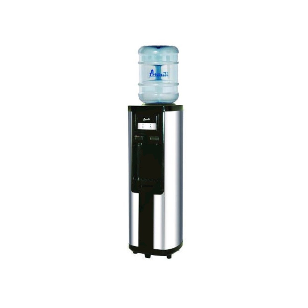 Hot and Cold Water Dispenser, 3 gal to 5 gal, 12.25 x 13 x 38.75, Stainless Steel. Picture 2
