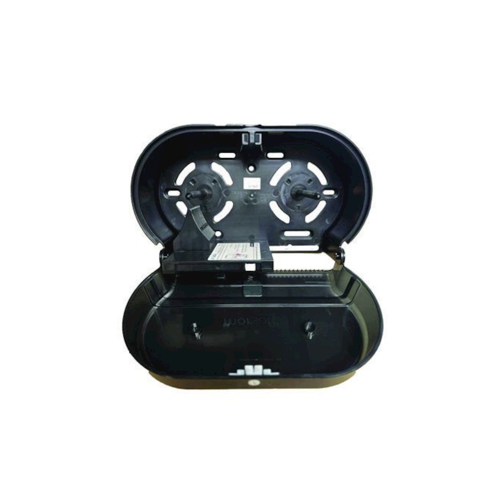 Morsoft Small Core Tissue Dispenser, 11.86 x 5.48 x 7.32, Black Translucent. Picture 4