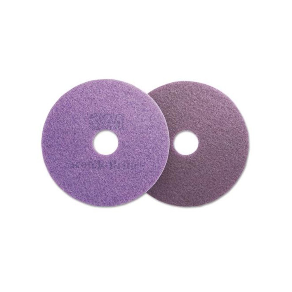 Diamond Floor Pads, 20" Diameter, Purple, 5/Carton. Picture 1