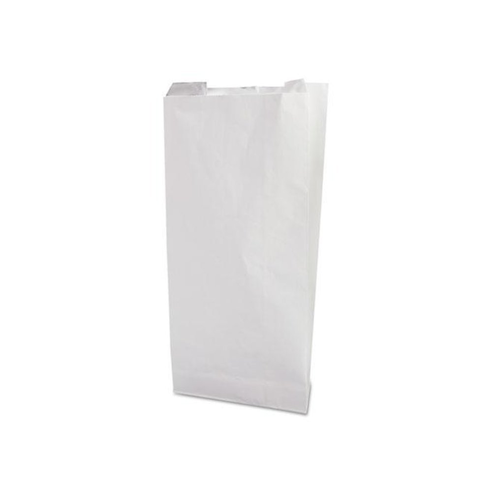 Grease-Resistant Sandwich Bags, 6 x 3/4 x 6 1/2, White, 2000/Carton. Picture 1
