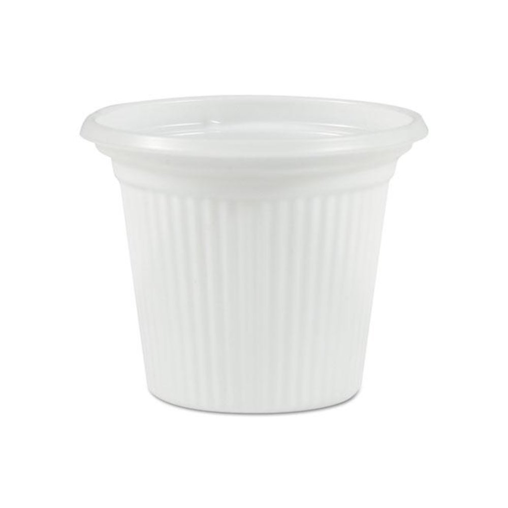 Plastic Souffle Cups, 3/4oz, Translucent, 250/Sleeve, 20 Sleeves/Carton. Picture 1