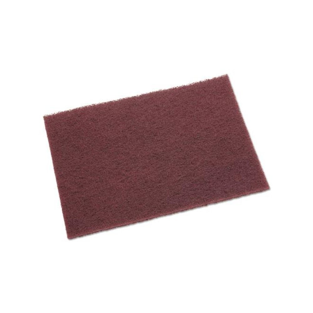 General Purpose Hand Pad, 6 x 9, Maroon, 20/Box, 3 Boxes/Carton. Picture 2