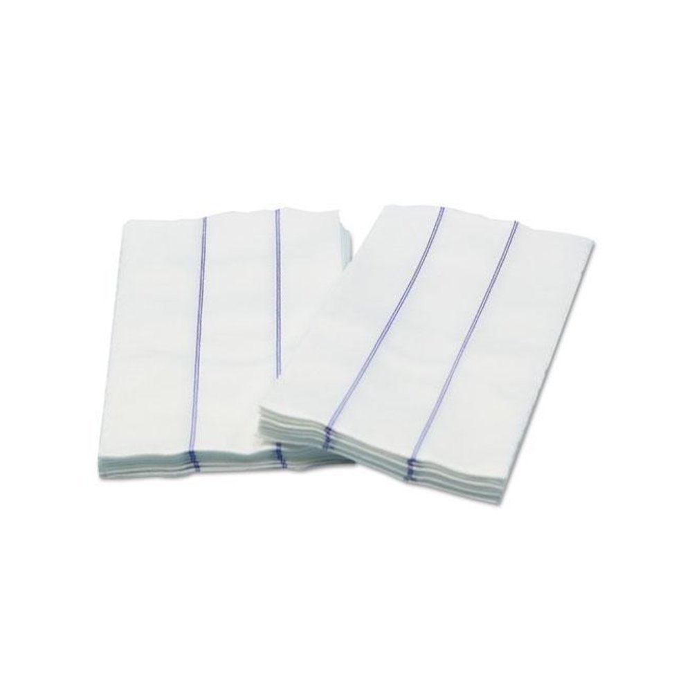 Tuff-Job Foodservice Towels, 1/4 Fold, 13 x 24, White/Blue, 72/Carton. Picture 1