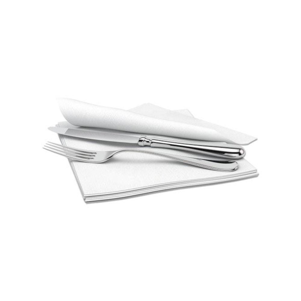 Signature Airlaid Dinner Napkins/Guest Hand Towels, 1-Ply, 15 x 16.5, White, 1,000/Carton. Picture 1